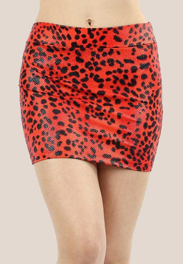 LEOPARD PRINT MINI SKIRT - Luvin Stuff Boutique