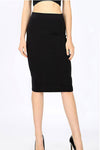 BASIC A-LINE SKIRT WITH BODYCON SILHOUETTE