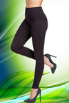 TEXTURED HIGH-WAISTED LEGGINGS