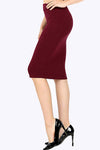 BASIC A-LINE SKIRT WITH BODYCON SILHOUETTE