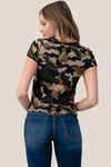 CAMO PRINT SHORT SLEEVE TEE - Luvin Stuff Boutique