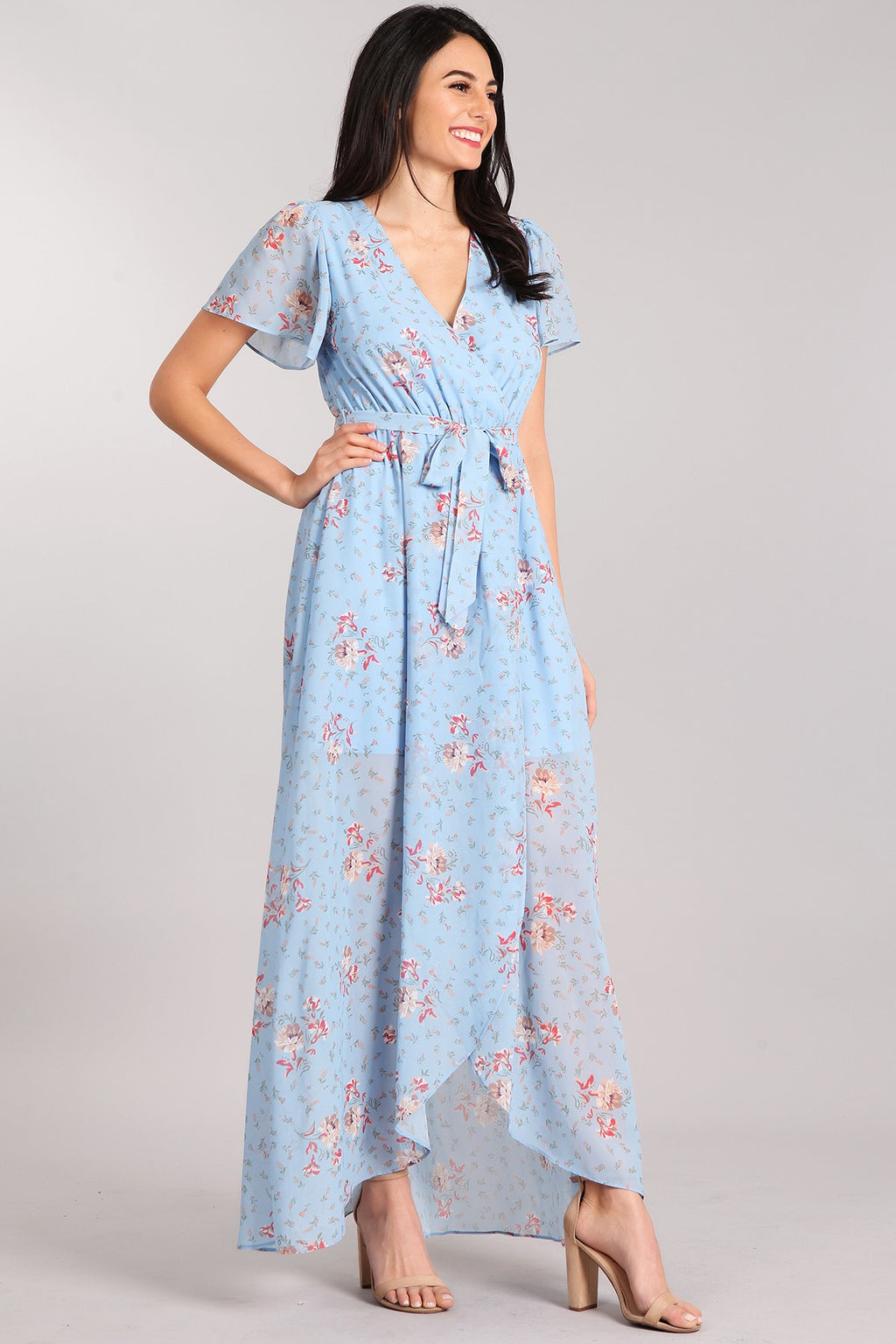 FLORAL MIST MAXI DRESS