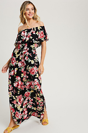 FLORAL FANCY MAXI DRESS