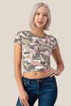 DUSTY MAUVE CAMO TOP