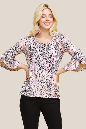 PINK AND BLACK EXPLOSION BLOUSE - Luvin Stuff Boutique