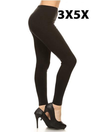 BLACK LEGGINGS - 3X/5X - Luvin Stuff Boutique