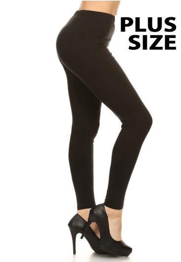 BLACK LEGGINGS - PLUS SIZE - Luvin Stuff Boutique