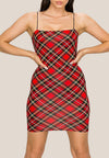 PLAID MINI CAMI DRESS - Luvin Stuff Boutique