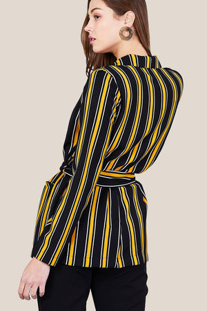 NOTCHED WOVEN JACKET - Luvin Stuff Boutique