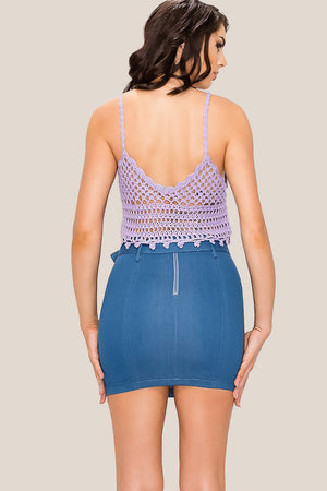CROCHET CROPPED CAMI - Luvin Stuff Boutique