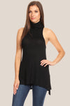 SLEEVELESS TURTLENECK KNIT JERSEY - Luvin Stuff Boutique