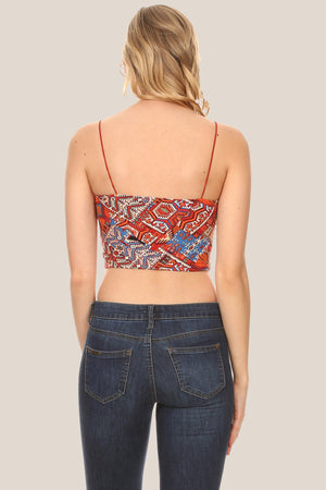 NATIVE AMERICAN PRINTED CROP TOP - Luvin Stuff Boutique