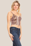 NATIVE AMERICAN PRINTED CROP TOP - Luvin Stuff Boutique