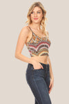 NATIVE AMERICAN PRINTED CROP TOP - Luvin Stuff Boutique