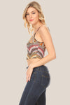 NATIVE AMERICAN PRINTED CROP TOP - Luvin Stuff Boutique