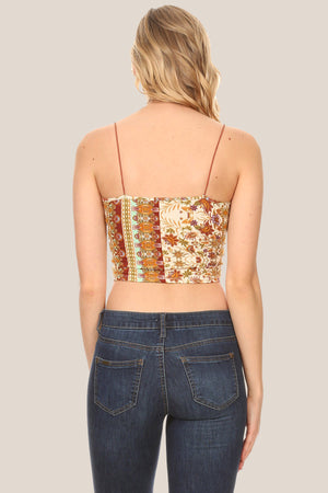 NATIVE AMERICAN PRINTED CROP TOP - Luvin Stuff Boutique