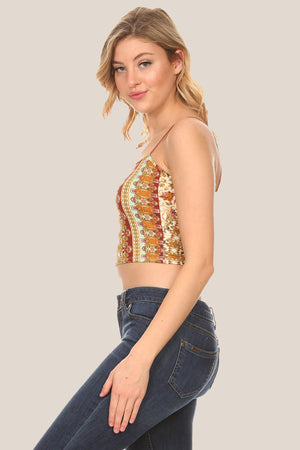 NATIVE AMERICAN PRINTED CROP TOP - Luvin Stuff Boutique