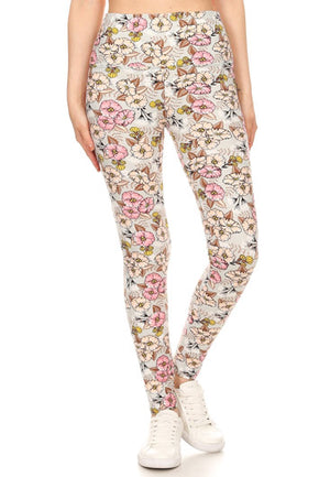 FLORAL LEGGINGS - Luvin Stuff Boutique