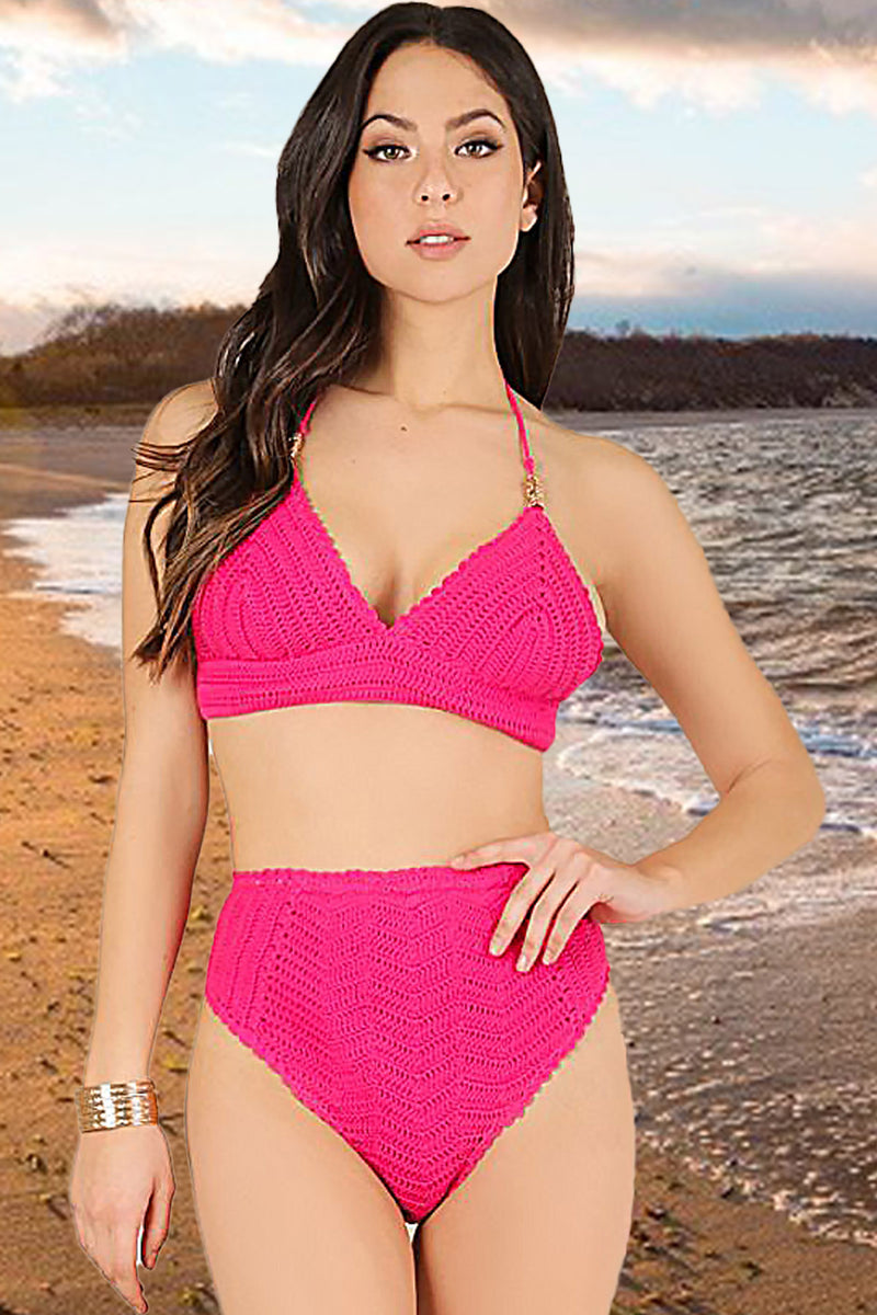 CROCHET KNIT SWIM SET